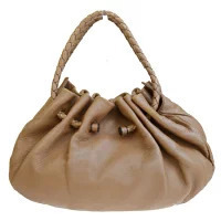 Bottega Veneta Intrecciato Shoulder Bag Brown Leather